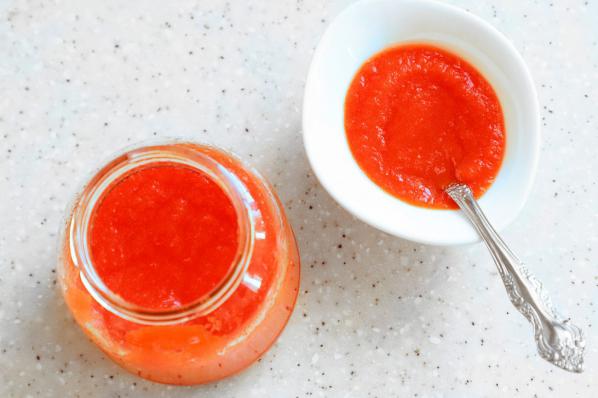 Making Full Red Tomato Paste at Home 